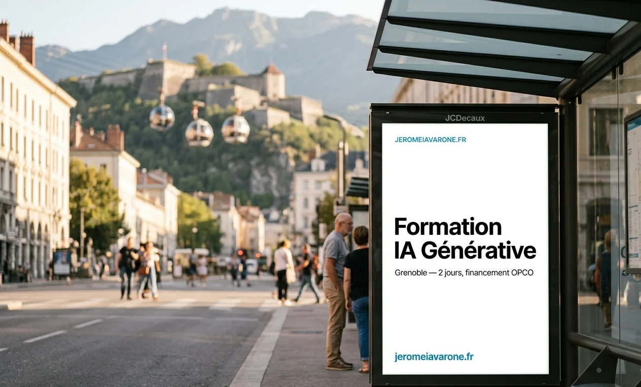 Affiche jeromeiavarone.fr — Formation IA Générative Grenoble