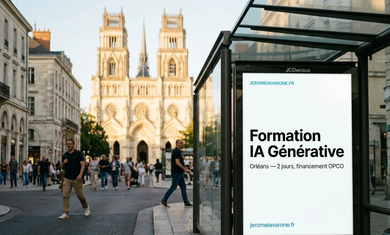 Affiche jeromeiavarone.fr — Formation IA Générative Orléans