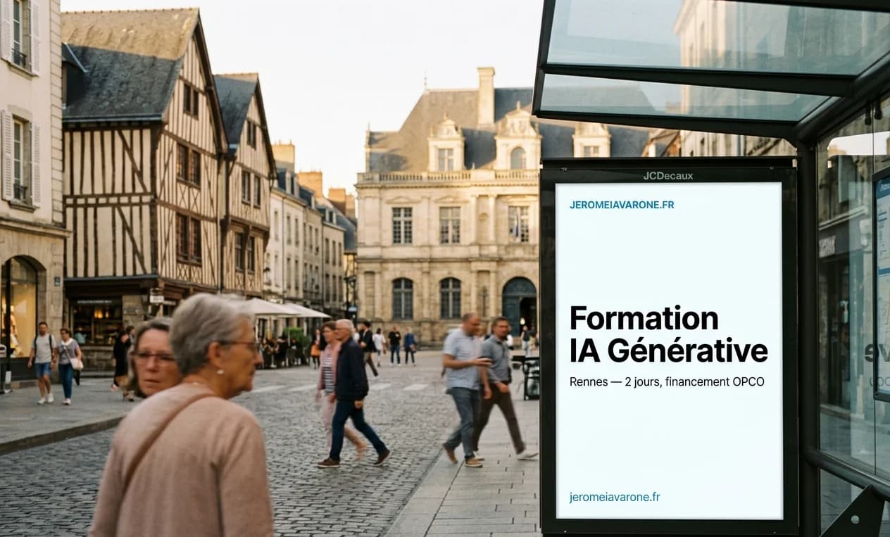 Affiche jeromeiavarone.fr — Formation IA Générative Rennes