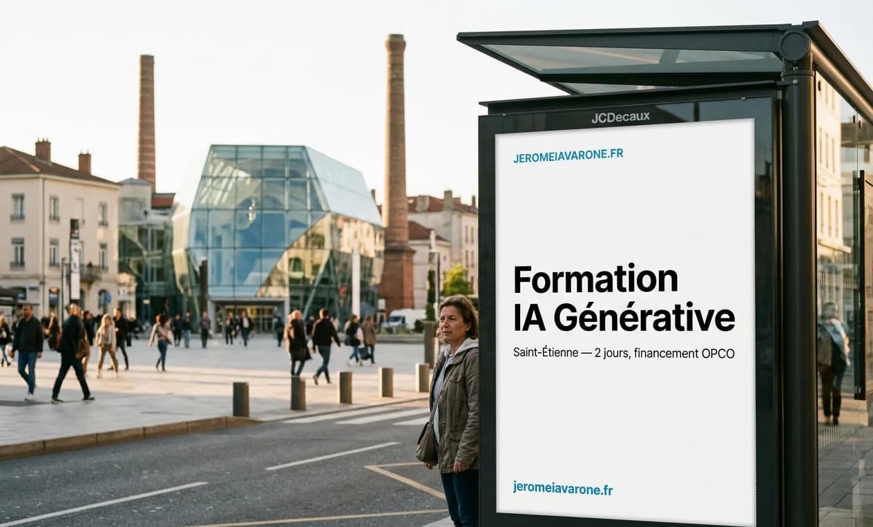 Affiche jeromeiavarone.fr — Formation IA Générative Saint-Étienne