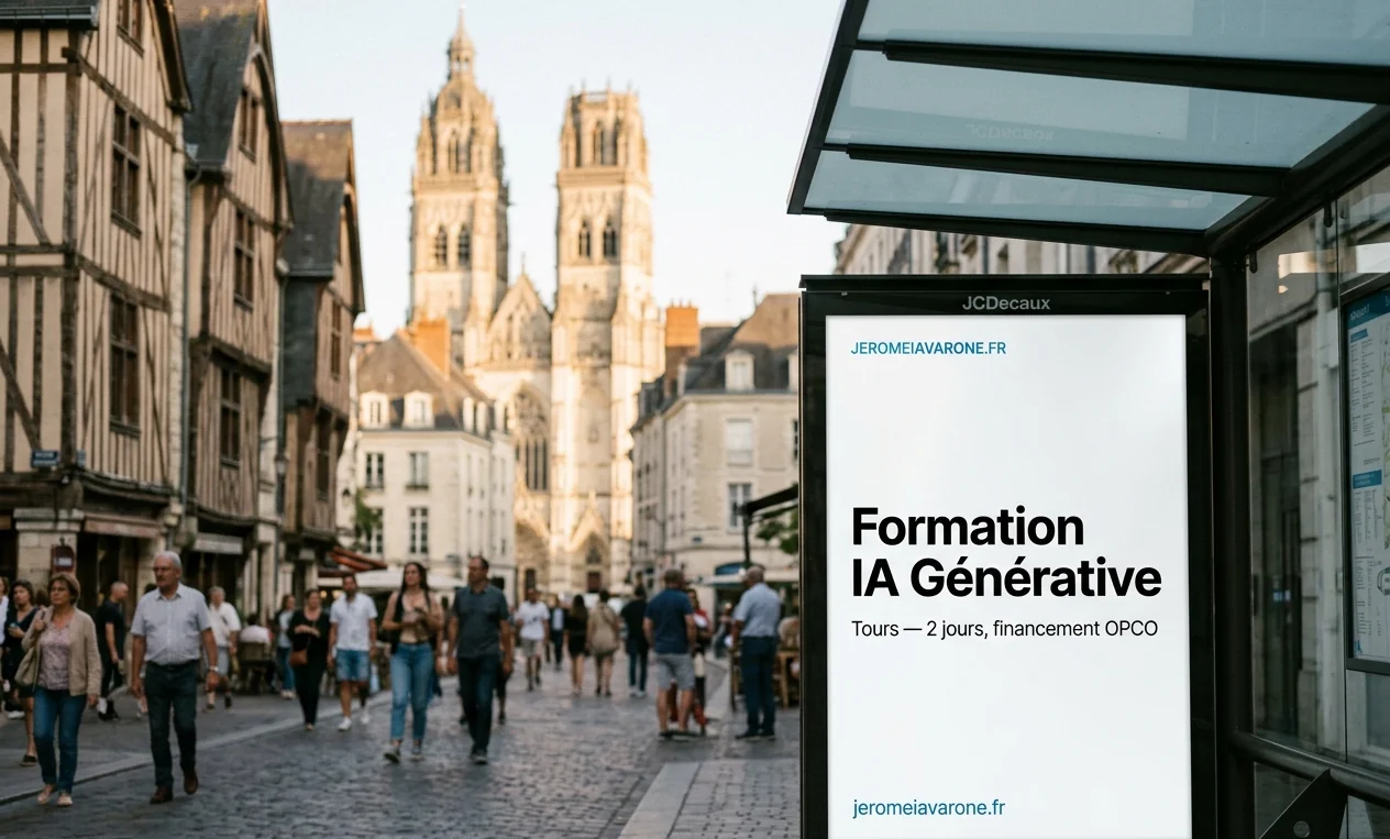 Affiche jeromeiavarone.fr — Formation IA Générative Tours