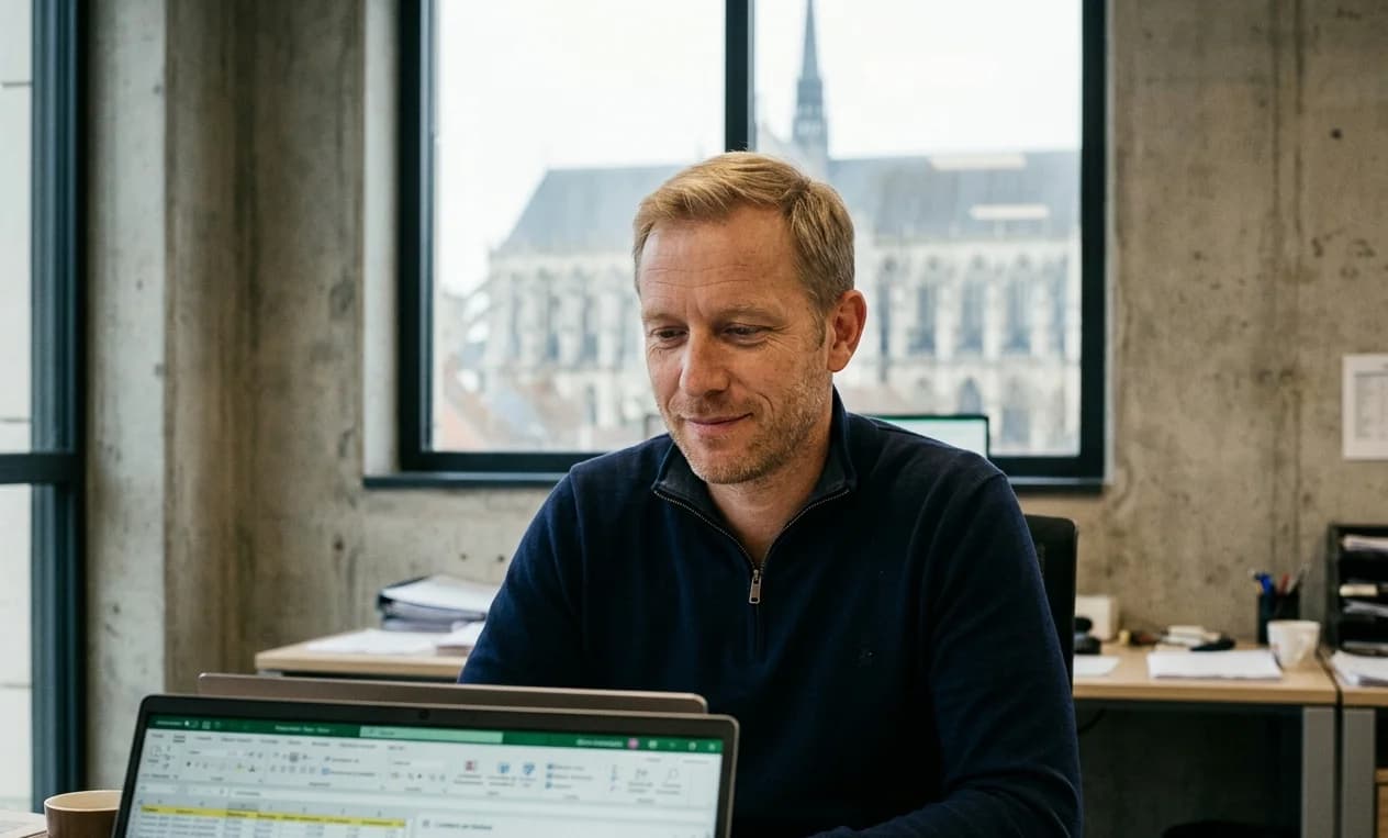 Client en situation de travail après la formation IA Générative à Amiens