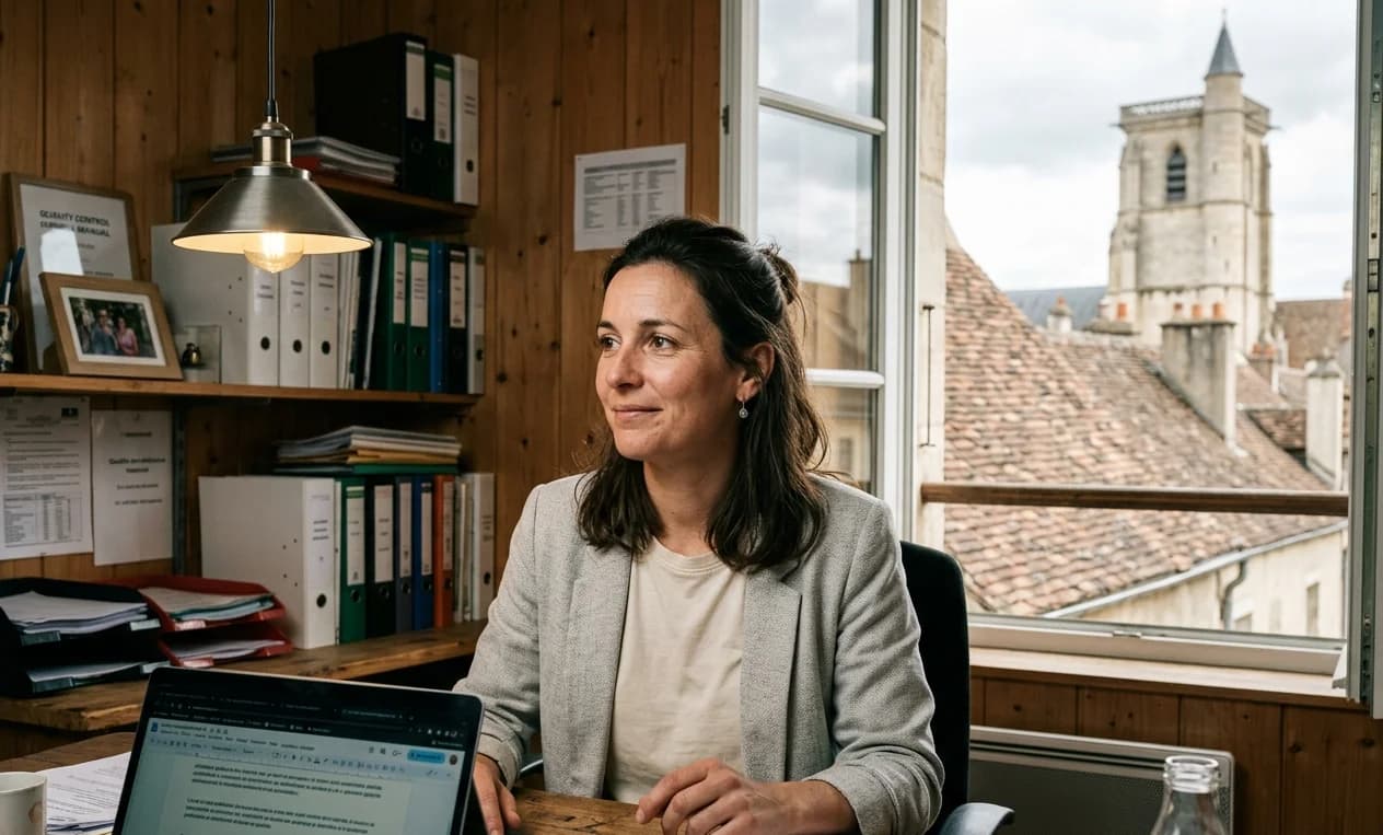 Client en situation de travail après la formation IA Générative à Dijon