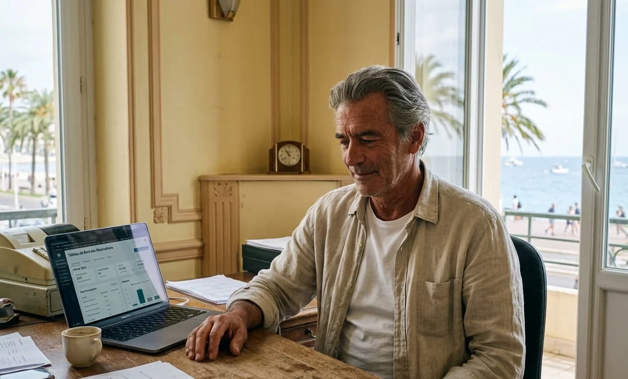 Client en situation de travail après la formation IA Générative à Nice