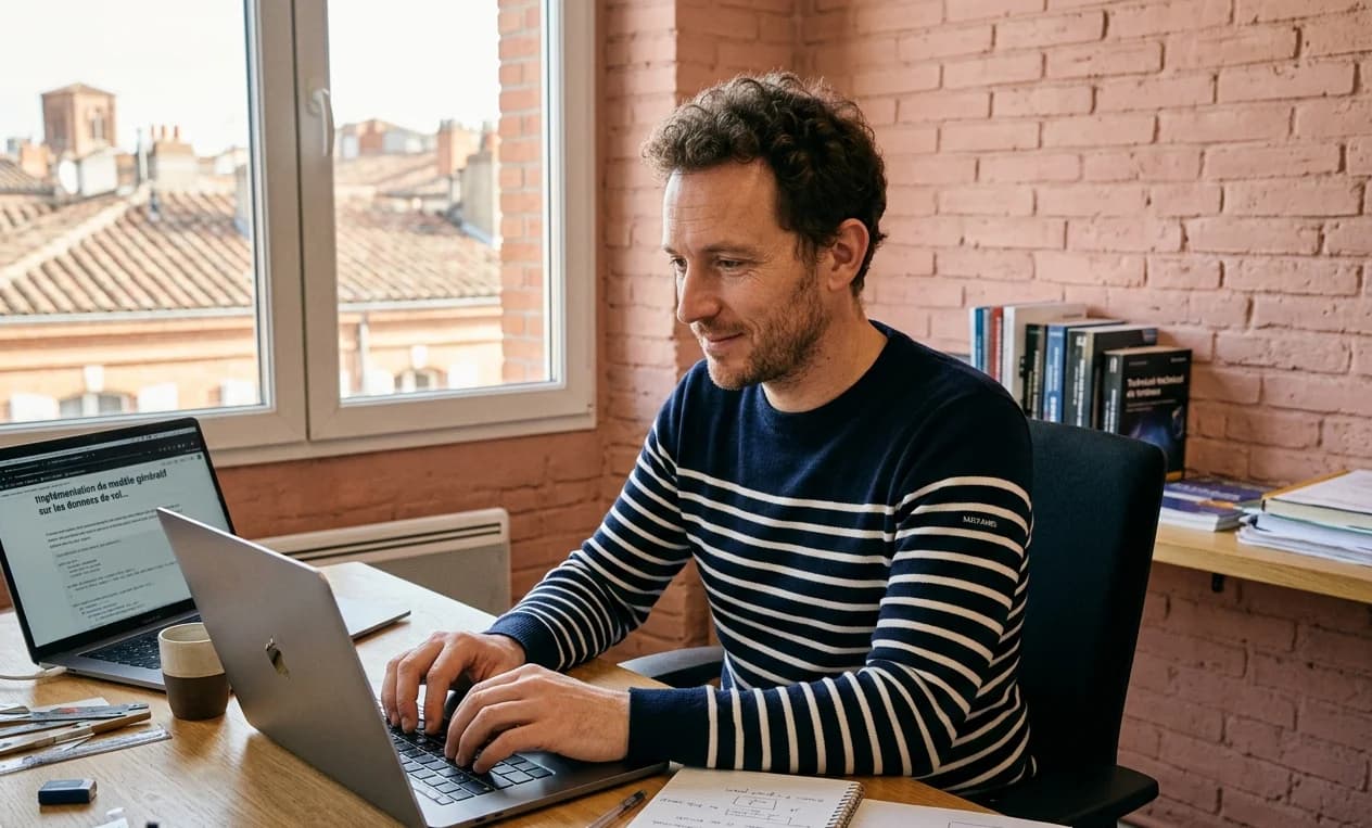 Client en situation de travail après la formation IA Générative à Toulouse