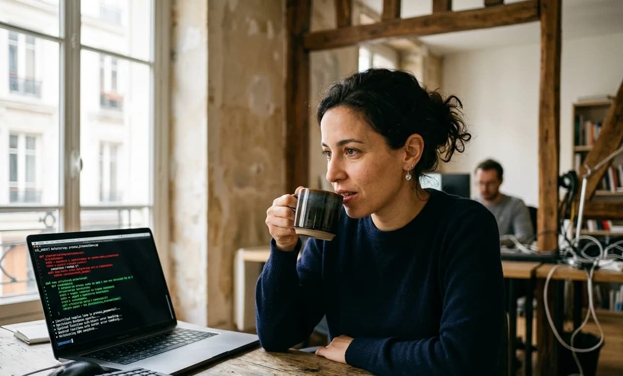 CTO d'une fintech parisienne supervisant un agent IA autonome