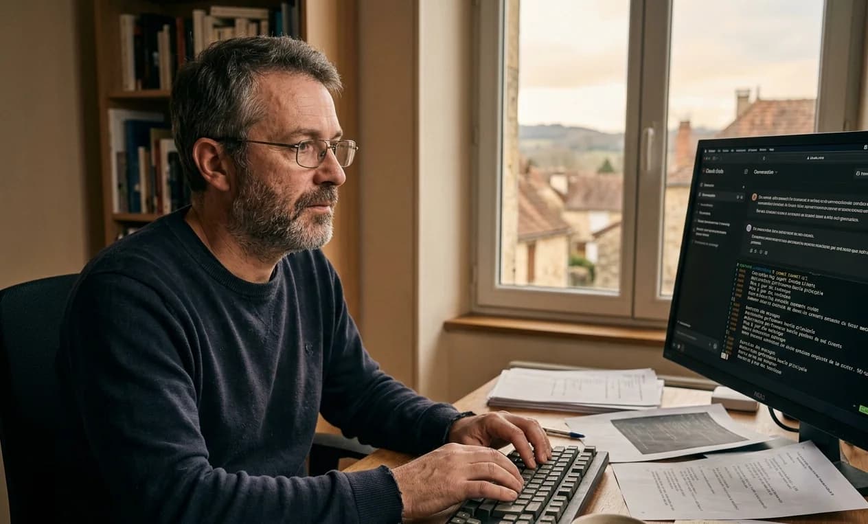 Ingénieur senior utilisant Claude Code en terminal pour ses commits