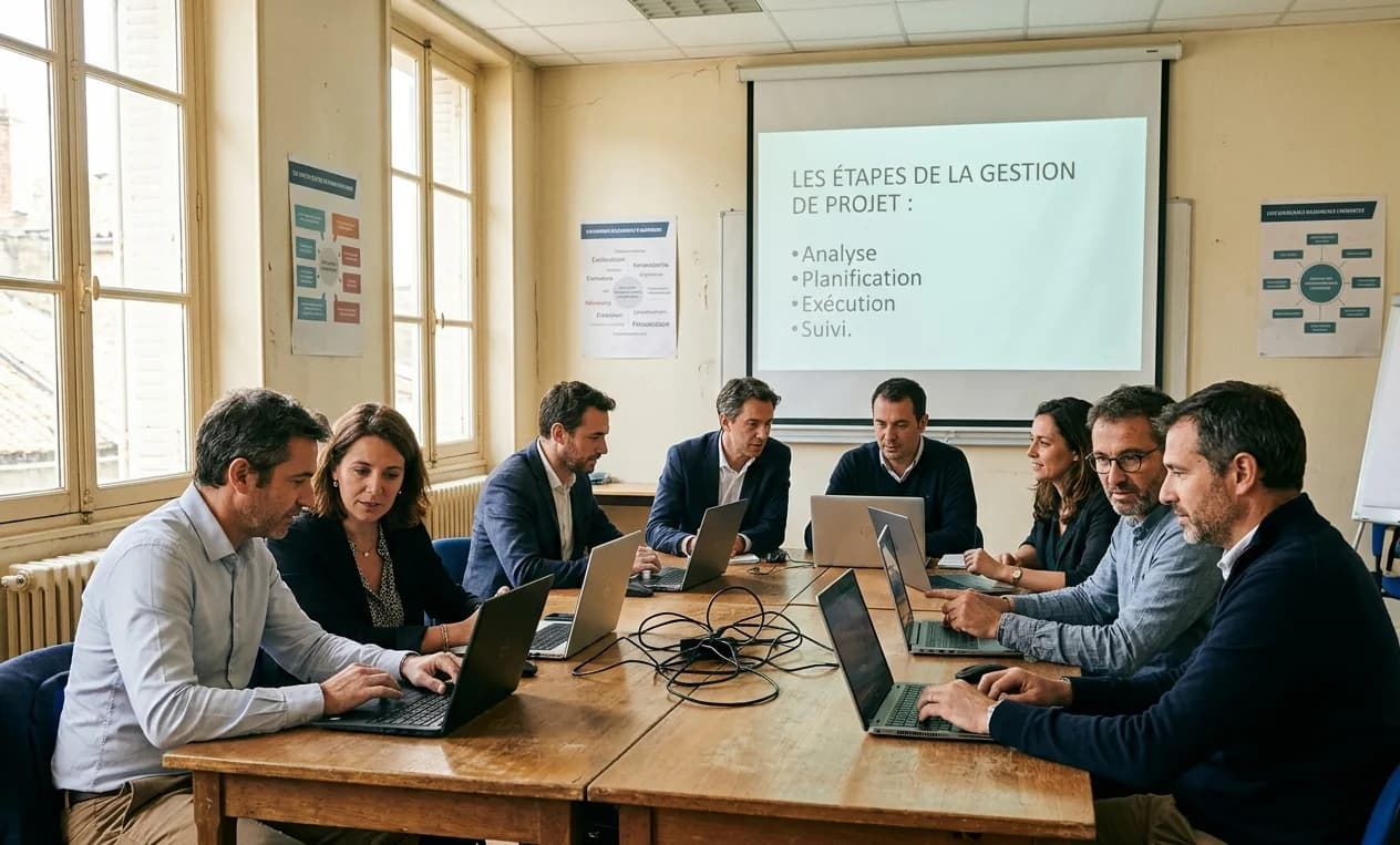 Session de formation IA Générative en cours dans une salle de formation