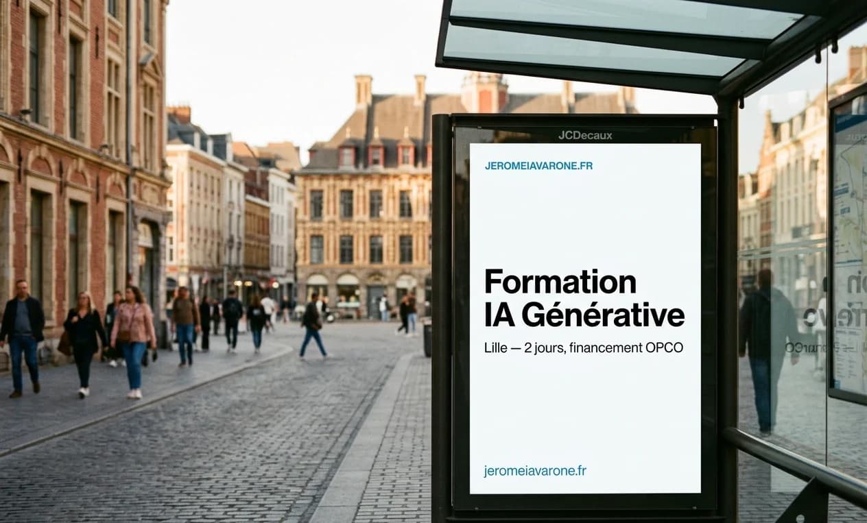 Affiche jeromeiavarone.fr — Formation IA Générative Lille