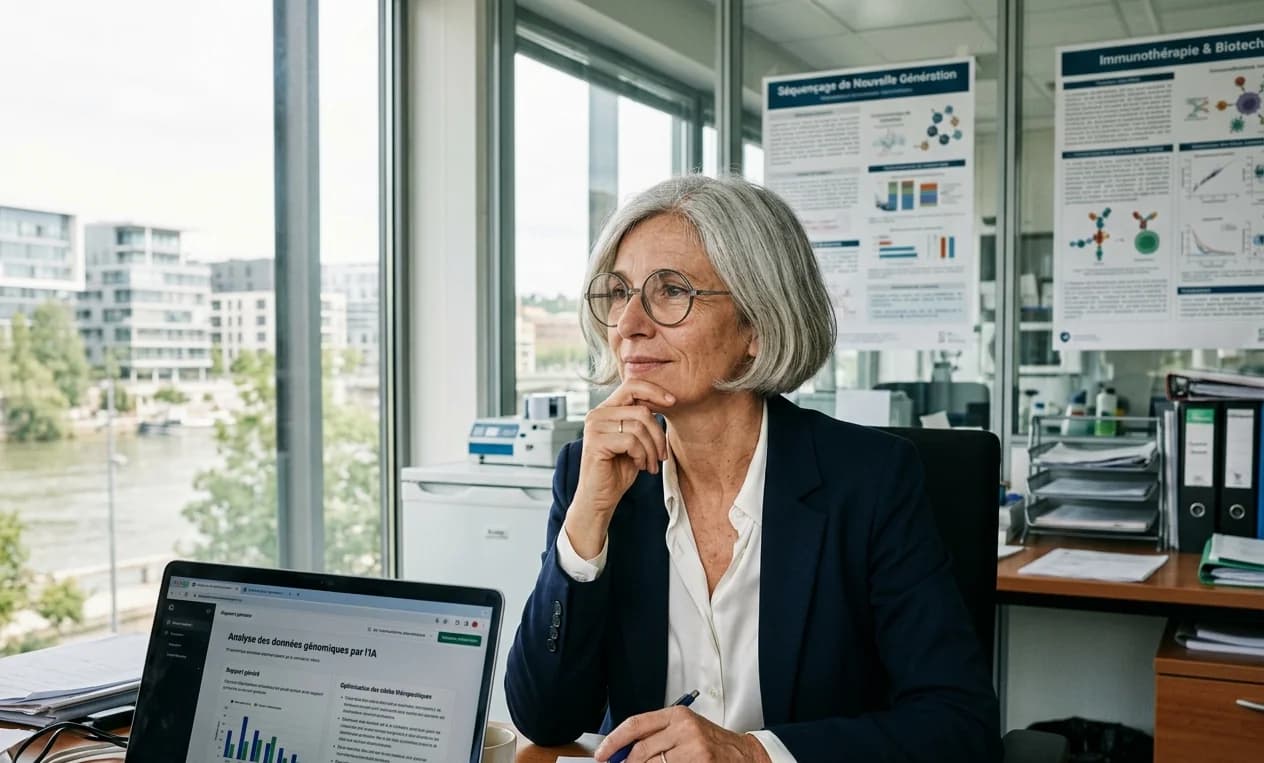 Client en situation de travail après la formation IA Générative à Lyon