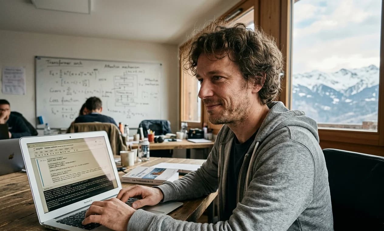 Client en situation de travail après la formation IA Générative à Grenoble