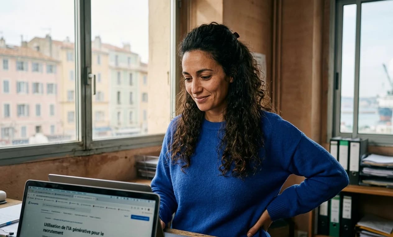 Client en situation de travail après la formation IA Générative à Marseille