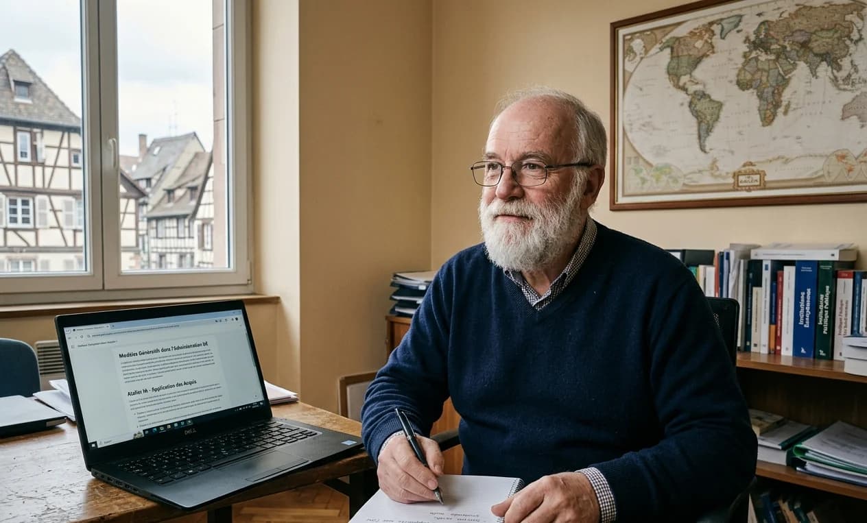 Client en situation de travail après la formation IA Générative à Strasbourg