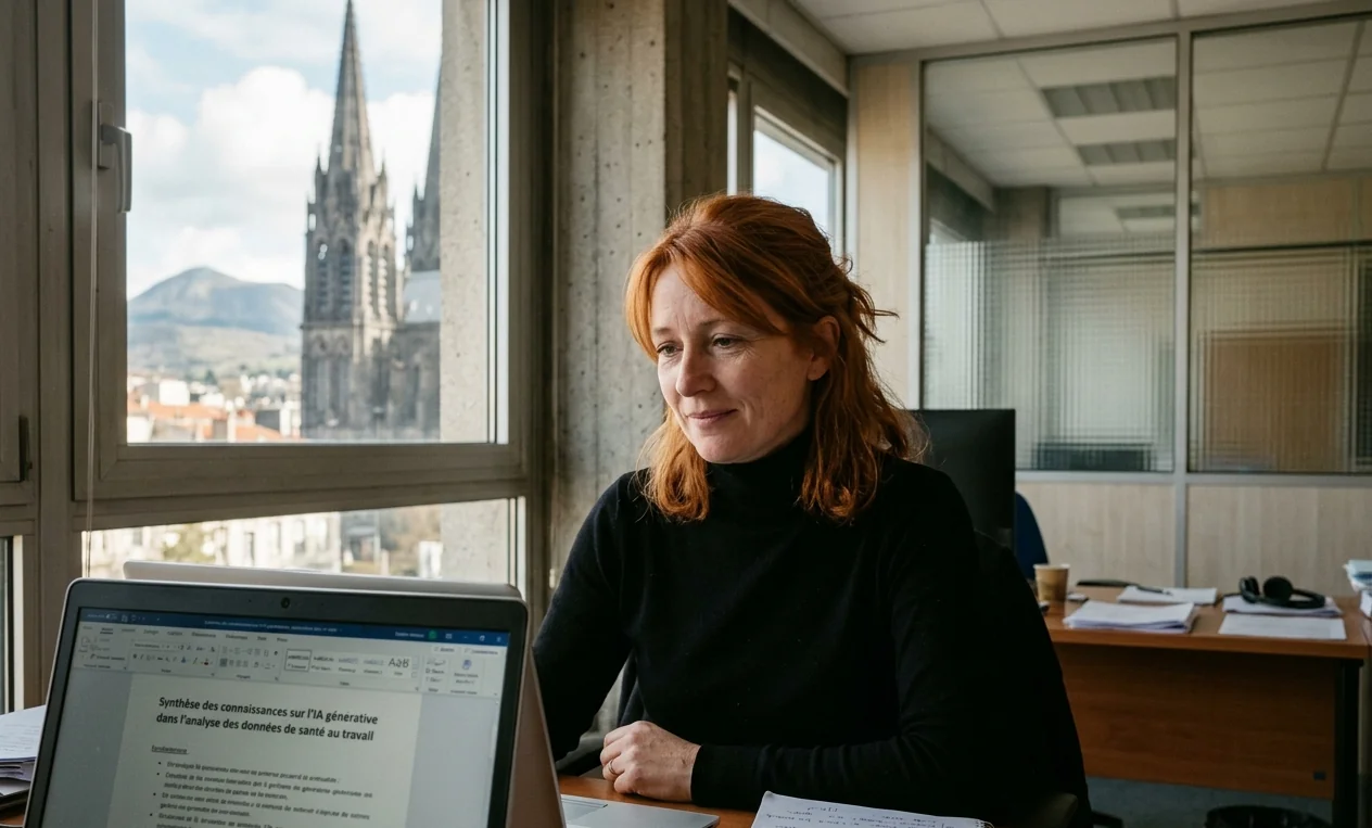 Client en situation de travail après la formation IA Générative à Clermont-Ferrand
