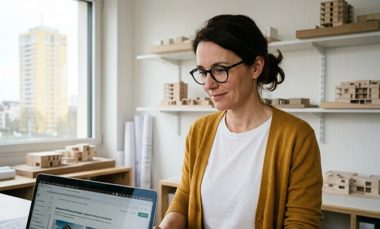 Client en situation de travail après la formation IA Générative à Nantes